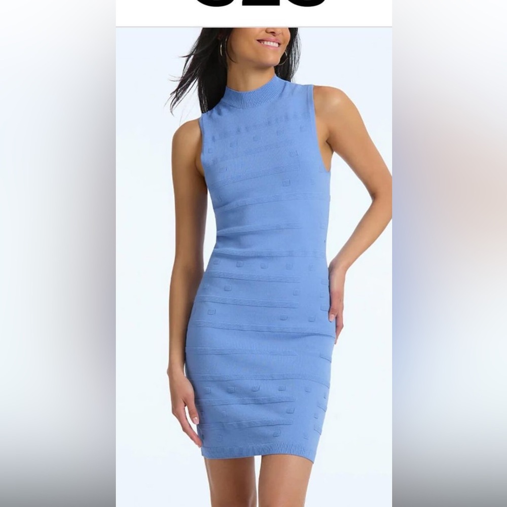 Powder blue mini dress